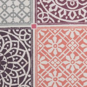 Mintás Rioma Piros kockás UV álló - vízlepergető -140 cm