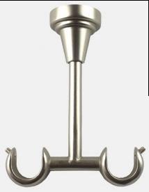 16mm AMERIKA dupla plafontartó, nikkel-matt 1db/cs