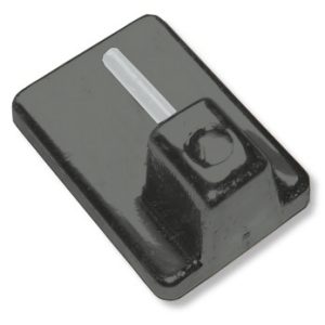 Öntapadós vitragekampó 17 x 24 mm, antracit, 4 db/cs