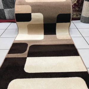 April fe147 bézs-barna futószőnyeg - 80 cm széles