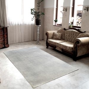 Szürke egyszínű Shaggy szőnyeg