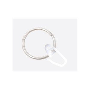 25mm AUSTRIA fémkarika+rsz.kampó, nikkel-matt, 10db/cs