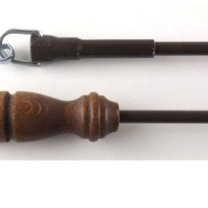 SB Függönyelhúzó pálca fém-fa/rusztikus tölgy 125 cm