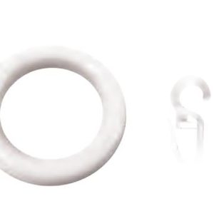 28mm FILIGRANO Karika+ráncszedő,fehér, 10db/cs