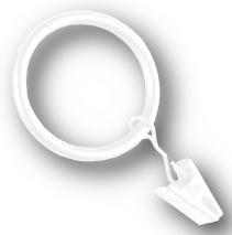 19mm FRANCE karika szilikon betéttel+csipesz.fehér,10db/cs