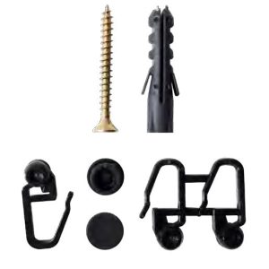 Tartozékcsomag 2-3sor mennyezeti sínhez fekete 210-300cm