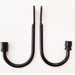 FÜGGÖNYKIKÖTŐ JERSEY, fekete, 2 db/cs