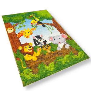 Dzsungel mintás gyerekszőnyeg - több méretben