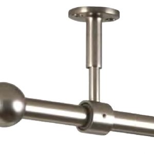 Rúdkarnis Gömb végzáróval 16 mm nikkel-matt 240