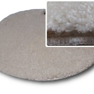 Fehér fürdőszoba szőnyeg 80 cm-es kör alakú