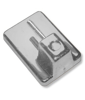 Öntapadós vitragekampó 17 x 24 mm,krómozott,4 db/cs