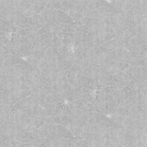 Mintás Szürke nagy leveles UV álló - vízlepergető -140 cm