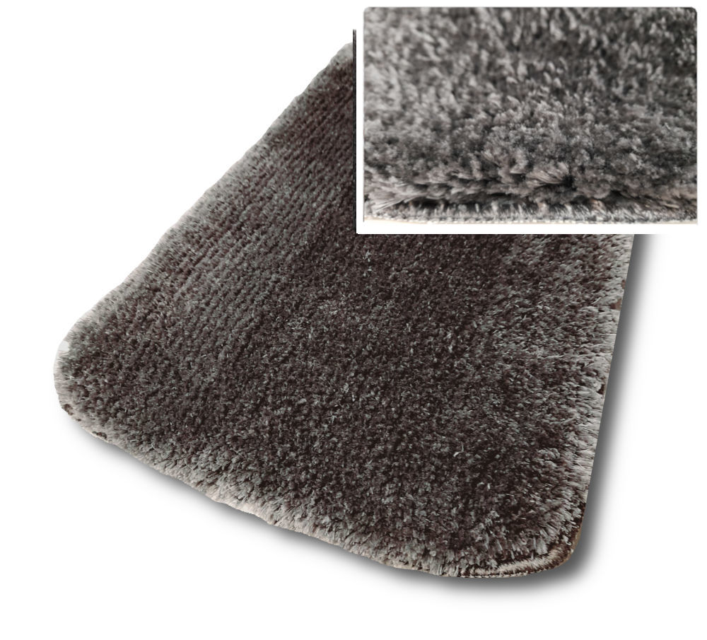 Sötétszürke fürdőszoba szőnyeg 67x110 cm-es