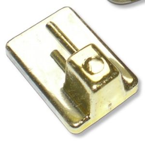 Öntapadós vitragekampó 17 x 24 mm,rezezett,4 db/cs