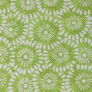 Mintás Rioma Zöld körös UV álló - vízlepergető -140 cm